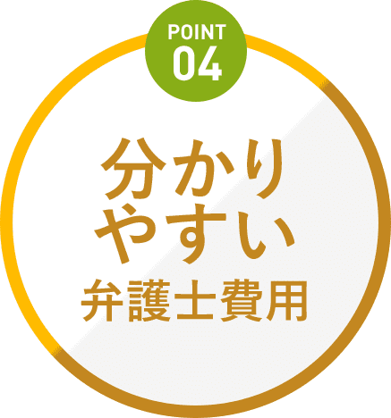 Point4 分かりやすい弁護士費用