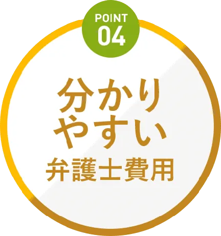 Point4 分かりやすい弁護士費用
