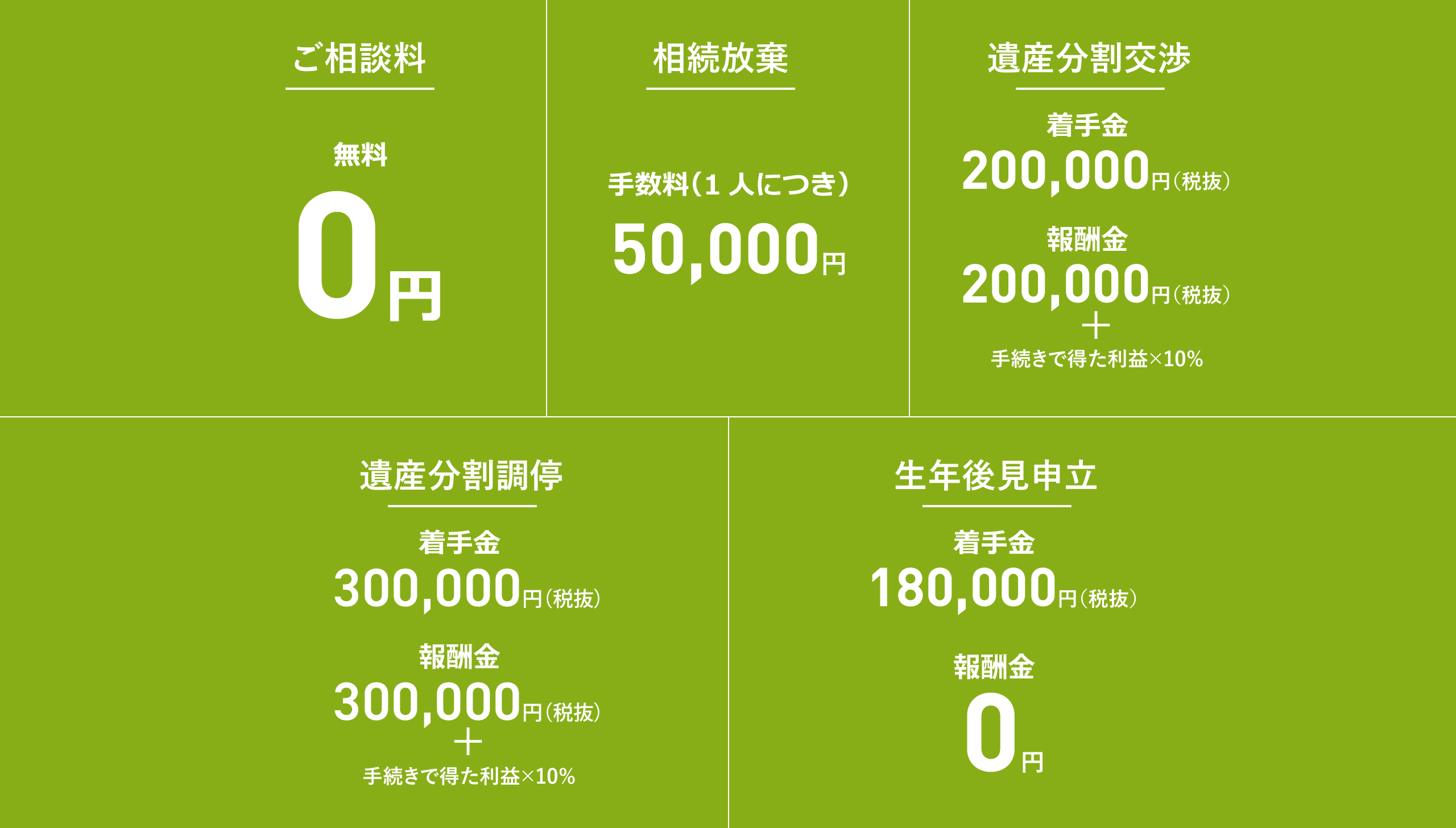 ご相談は初回無料。