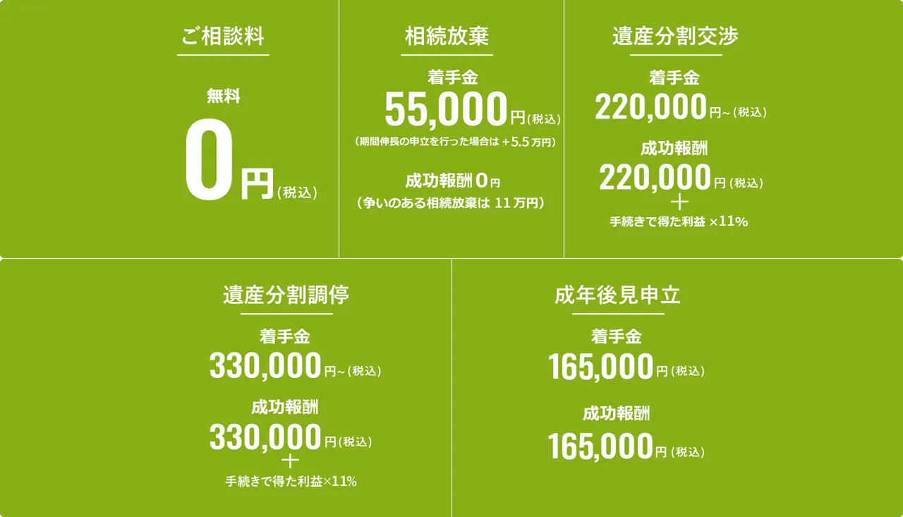 ご相談は初回無料。