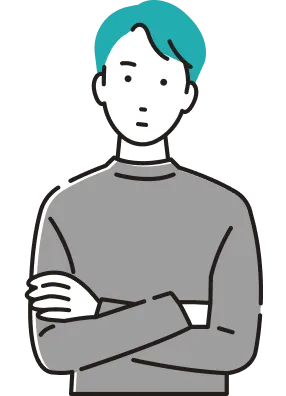 離婚を検討中の男性のイラスト