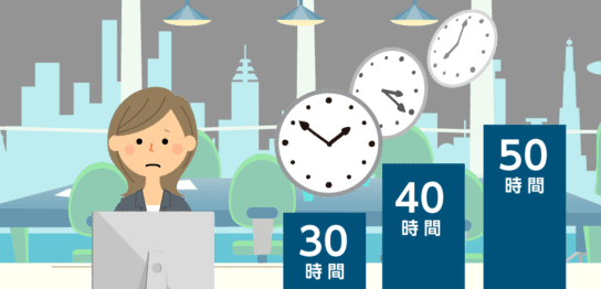 みなし残業30時間、40時間、50時間