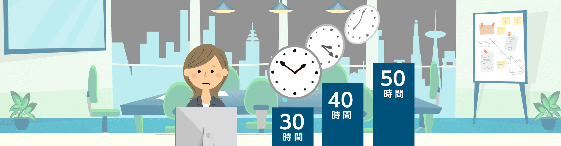 みなし残業30時間、40時間、50時間