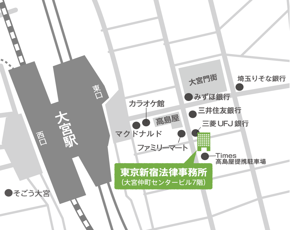 地図：大宮支店