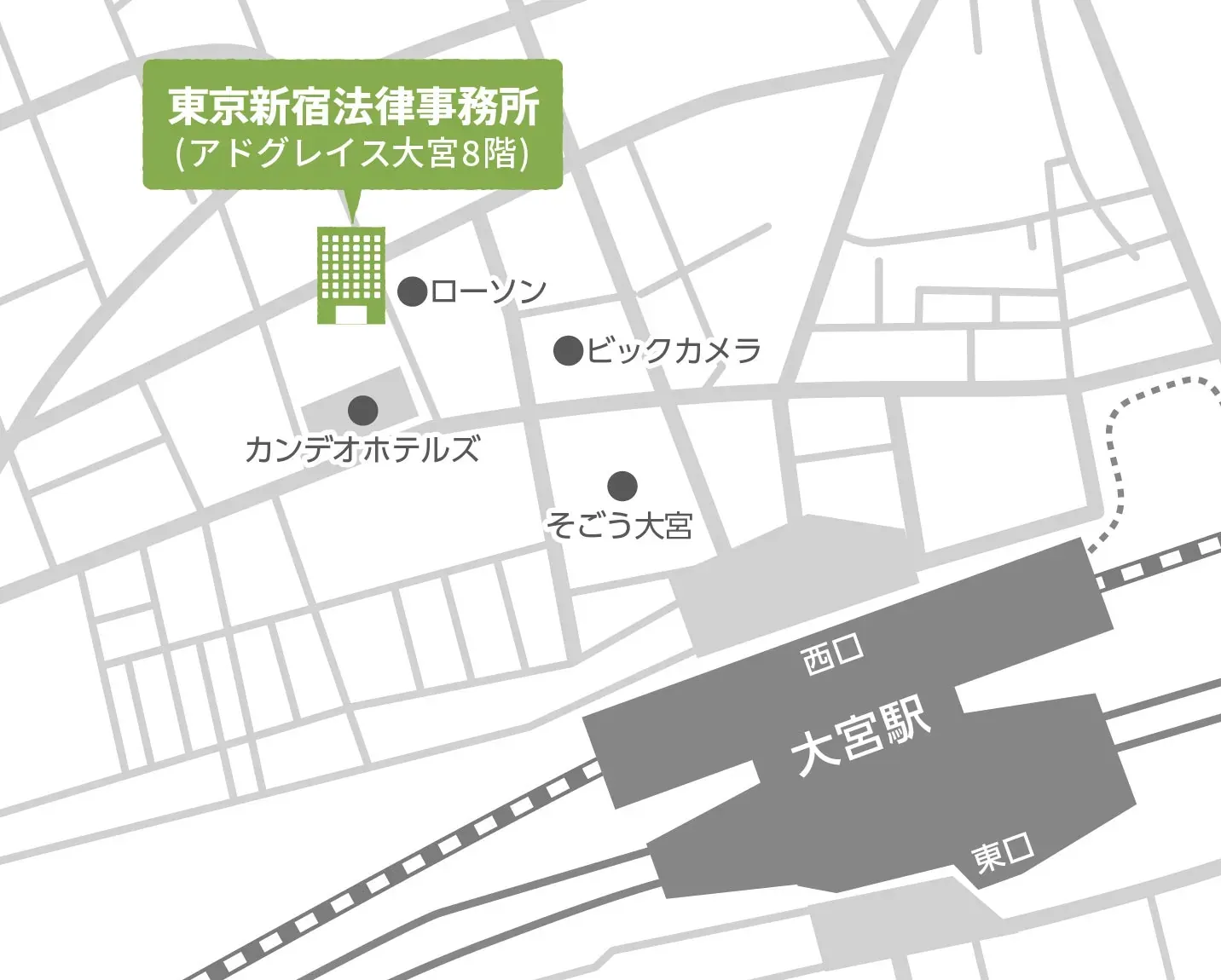 地図：大宮支店